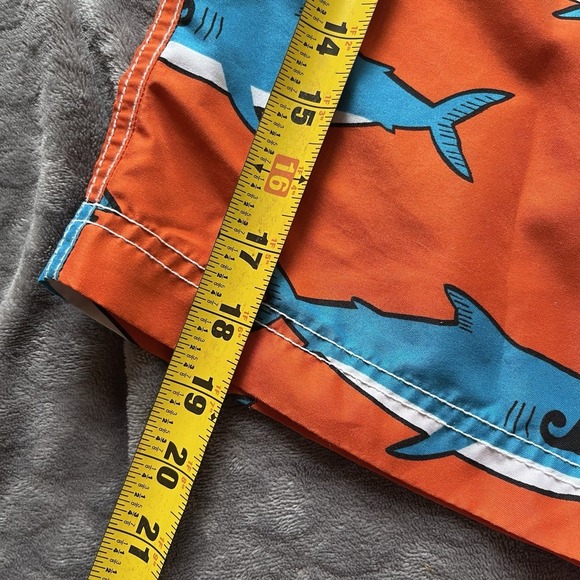 Children's Place Boys Shark Swim Trunks With Lining XL 14 - Picture 7 of 8